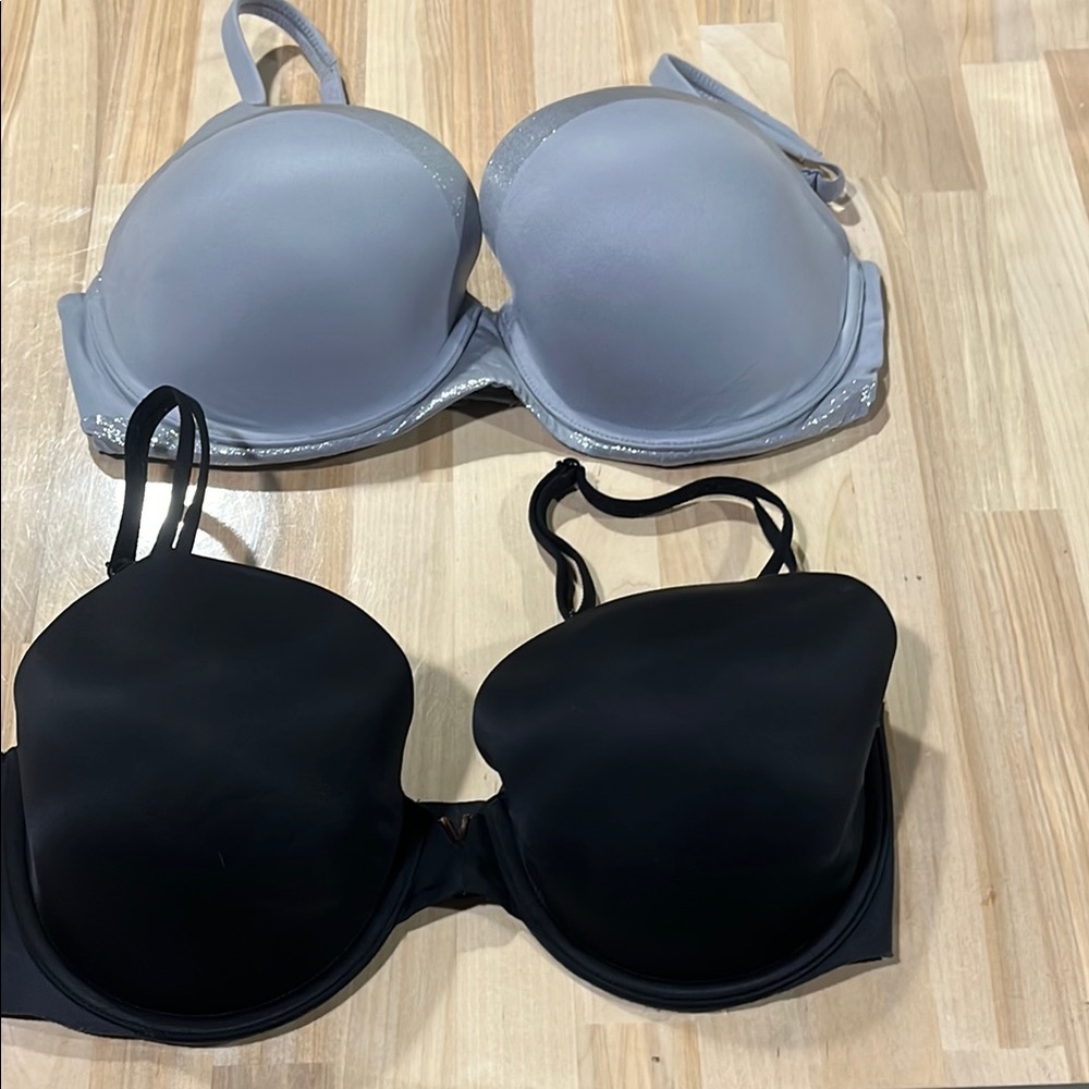 Victoria's Secret bra lot Gray and Black‎ Bras 34DD